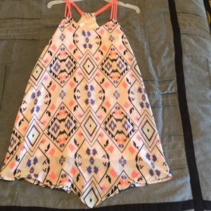 Aztec pattern flowy dress